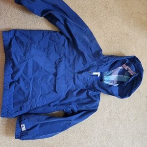Janie and Jack Blue Hooded Windbreaker